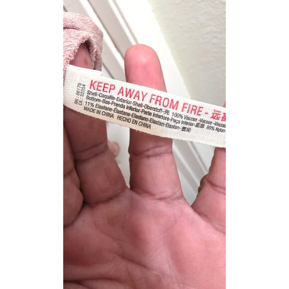 Intimately Free People Floral Print Button-Down Bodysuit Lace Detail & Ruffled S - Picture 7 of 8